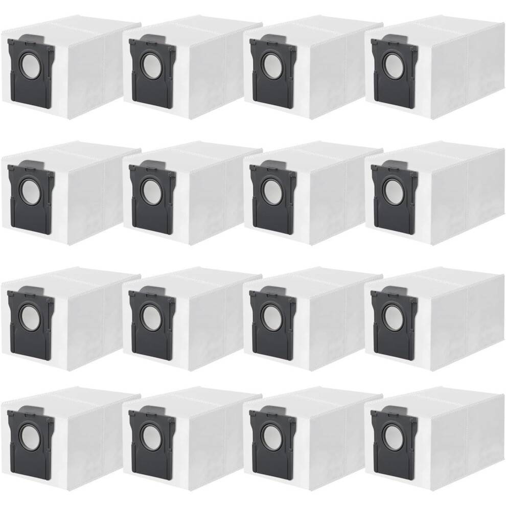 16-pak støvposer kompatible med Dreame L10s Ultra, X40 Ultra, X50 Ultra, L40 Ultra, kompatibel med Mova E40/P10/P50 Pro Ultra støvsuger, 3 s