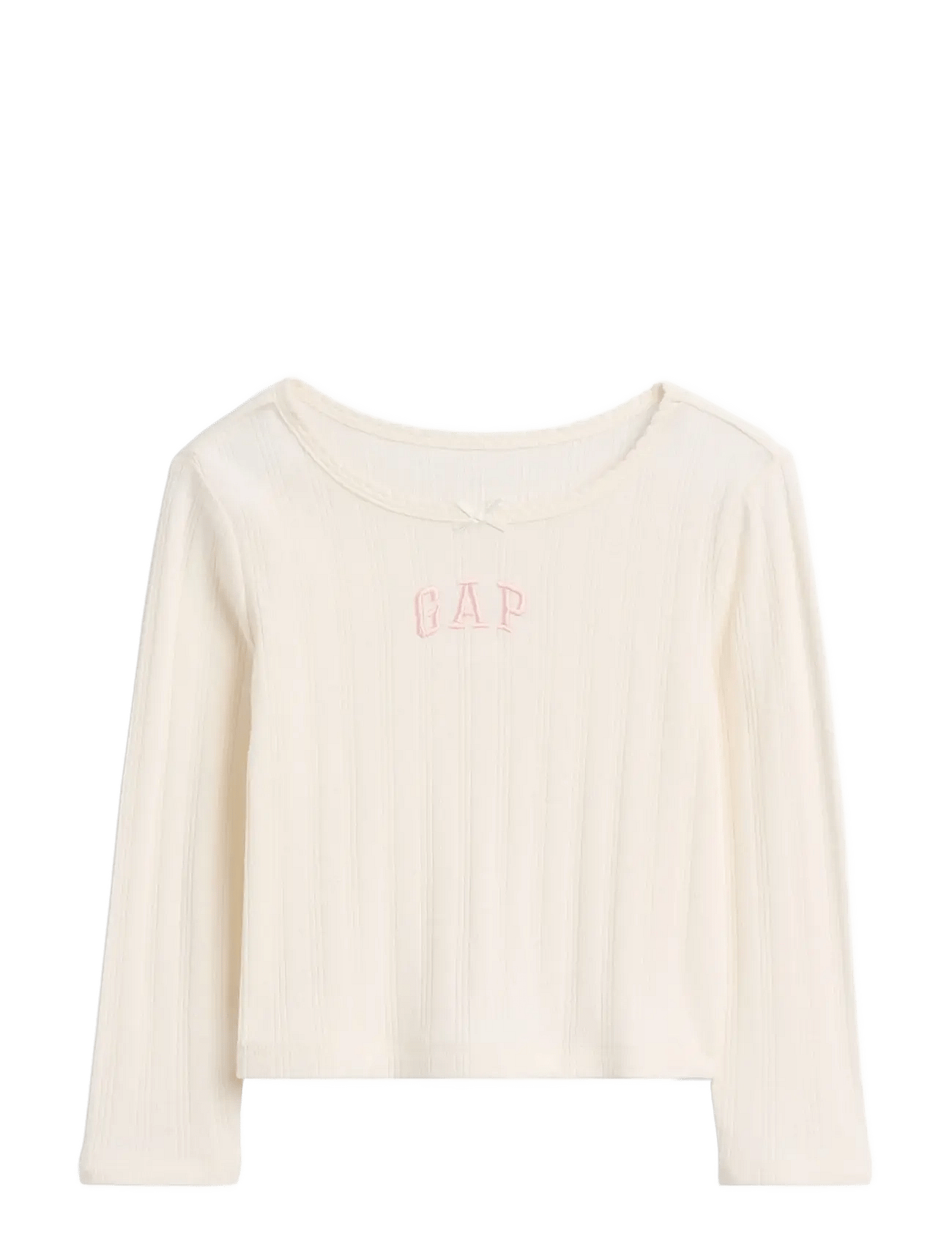 GAP Baby & Toddler Arch Logo Pointelle T-Shirt - Cream - 92
