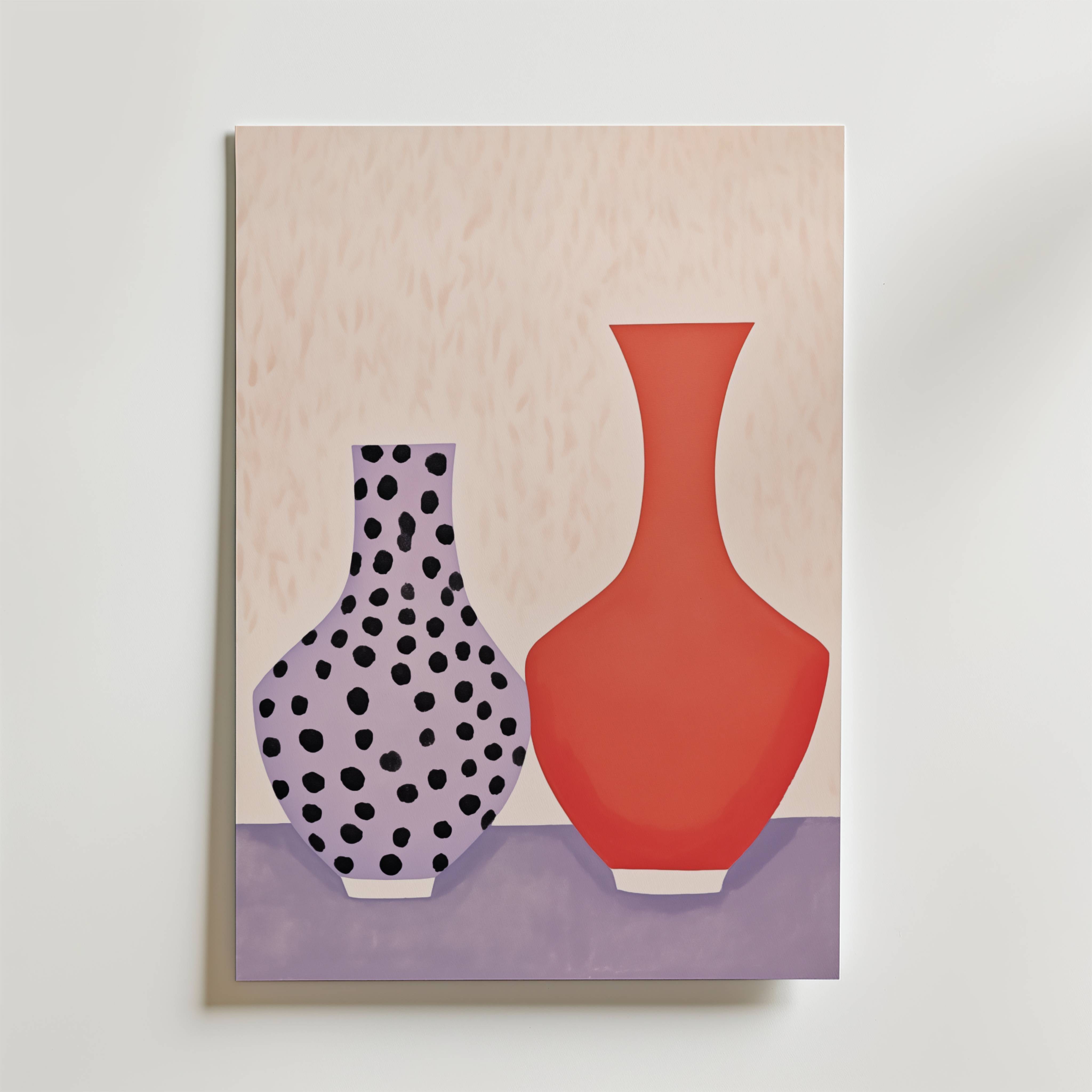 Playful Vases Poster - Fine Art Poster 21x30 cm