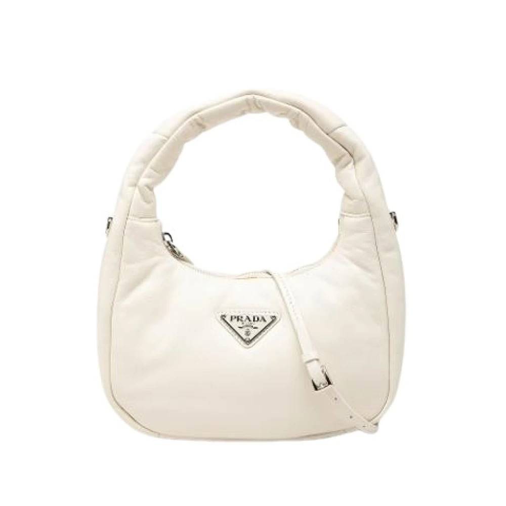 Prada Vintage Pre-owned Vintage Satchel - Vintage - unisex - Hvid - ONE SIZE - Uld