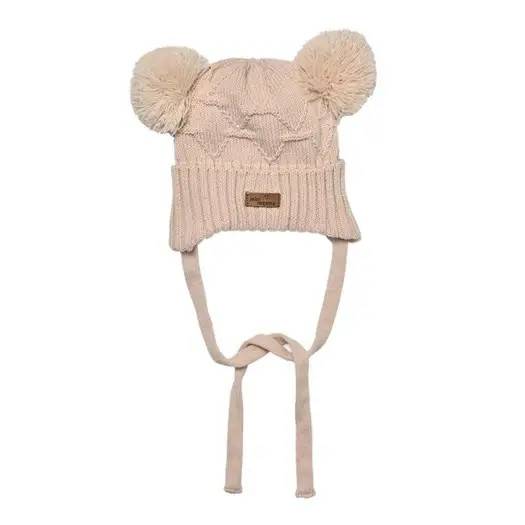 MINI DREAMS Mössa PomPom Rosa 0-6mån