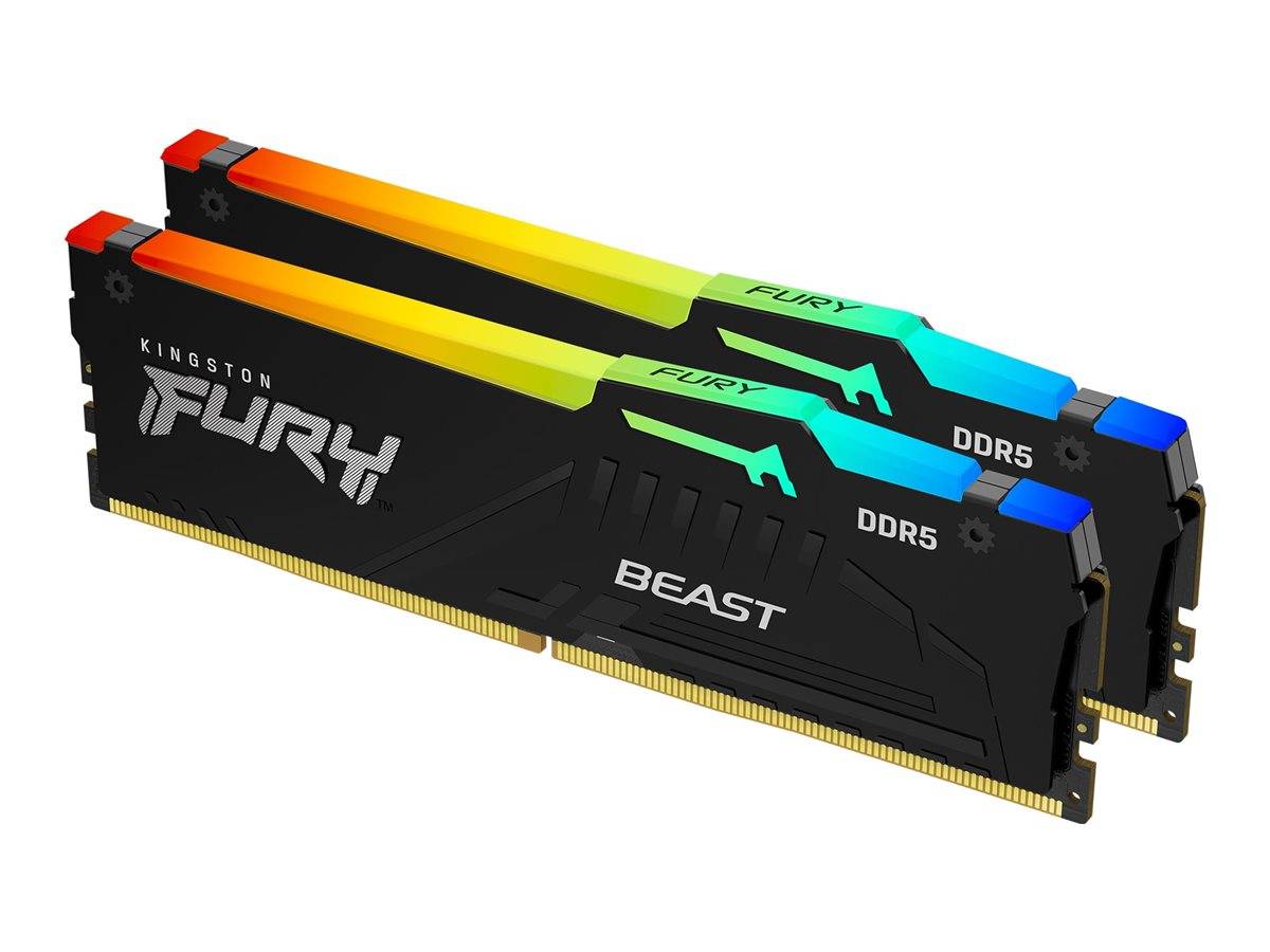 Kingston FURY Beast DDR5 SDRAM 64GB kit CL30 On-die ECC DIMM 288-PIN --> På fjernlager, levevering hos dig 26-08-2026