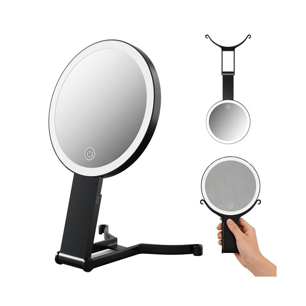Makeup Mirror with Lights, 20X/1X Double Sided Magnifying Makeup Mirror with 3 Color Lighting and Adjustable Brightness