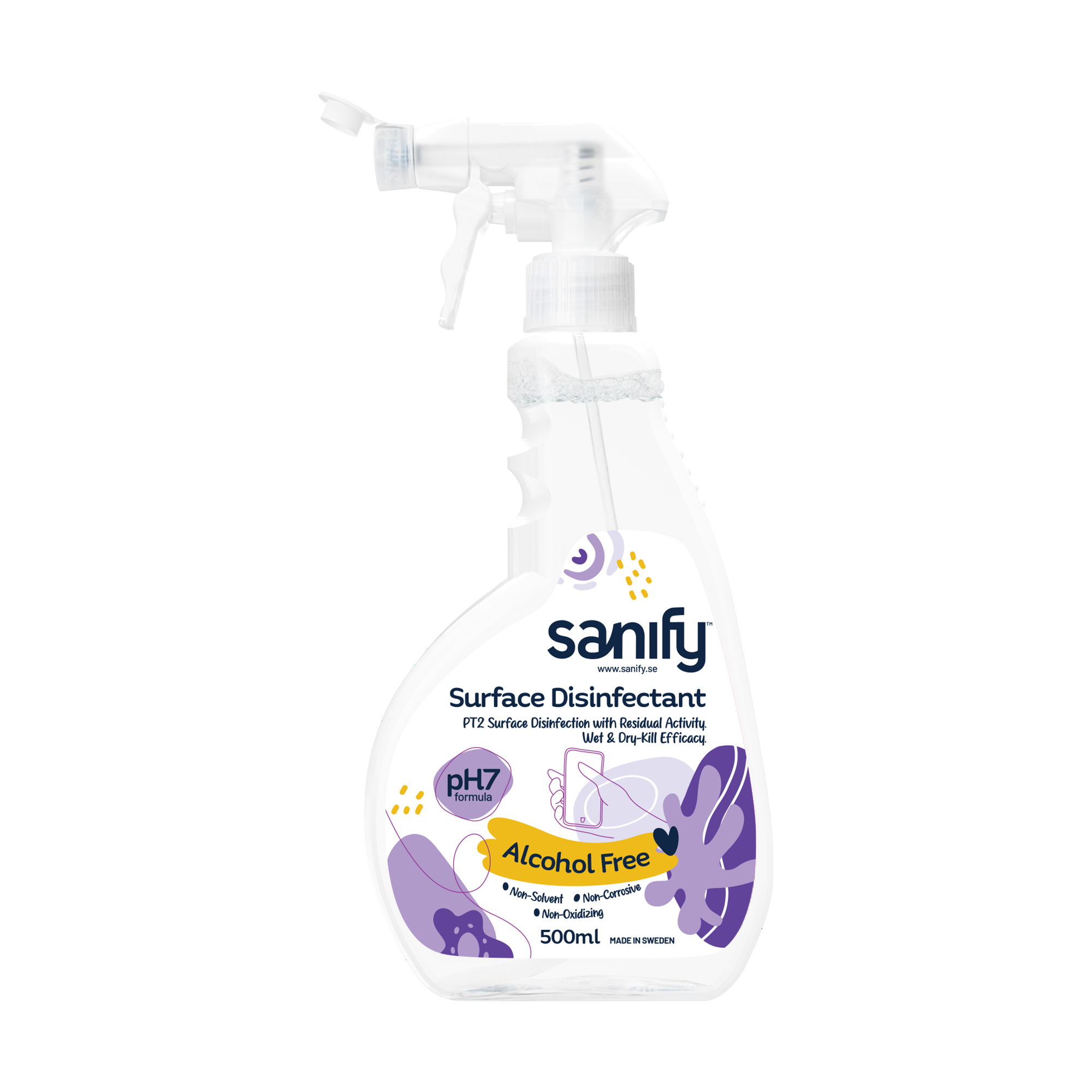SANIFY Ytdesinfektion Spray alkoholfri 500ml
