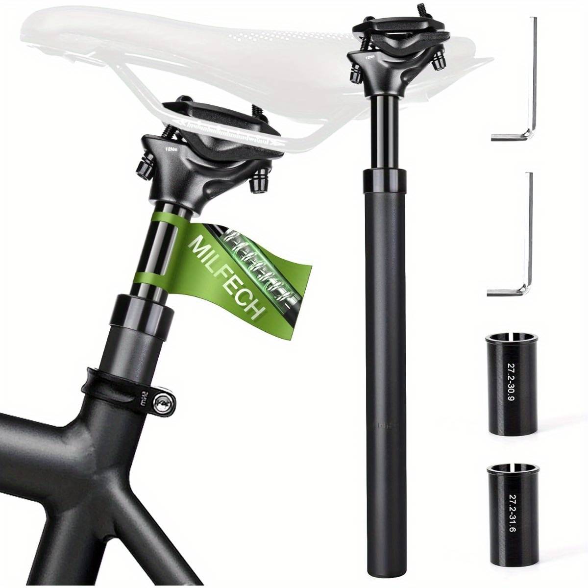 Bicycle Shock Absorbing Seatpost, Spring Seatpost With 2 Washers, Comfortable And Painless, Suitable For E-bikes, Mountain Bikes, Downhill Bikes, Touring Bikes And