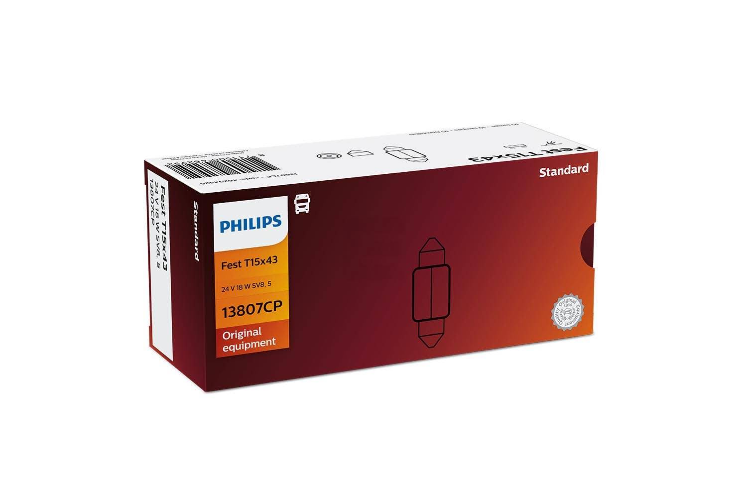 Philips pære T15x43 Festoon 10 pakning.
