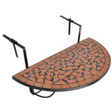 Balkongbord Hängande terrakotta och mosaik