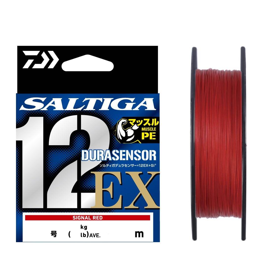 DAIWA PE Line UVF Saltigadura Sensor 300m 4 Signal Red X12EX+Si3 No. (68lb)