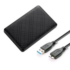 Harddisk Kabinet USB 3.0, SATA 2.5" UTHAI Externo, sort