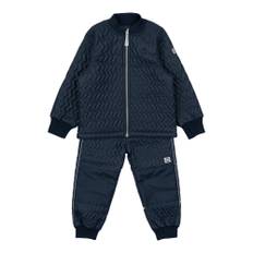 Mikk-Line, Kids , unisex, Blå, 80 CM, Uld, Quiltet Termosæt - Blå Nætter