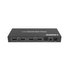 NÖRDIC 2x2 HDMI 2.0 Matrix switch 4K60Hz med Extractor Toslink & Stereo EDID HDR HDCP2.2 Dolby Digital+, DTS 5.1