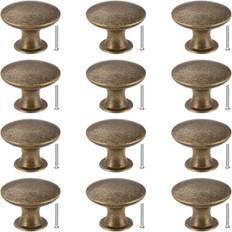 Dørgreb Sæt af 12 Skuffegreb 30mm Vintage Messing Håndtag Møbelskab Greb til Køkken Skabe