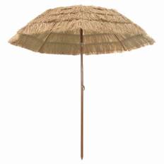 Badparasol Brun Ø 206 x 209.5 cm Stål