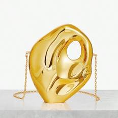 Fashion Women Metallic Asymmetrical Shape Tote Bag - Gold - one-size