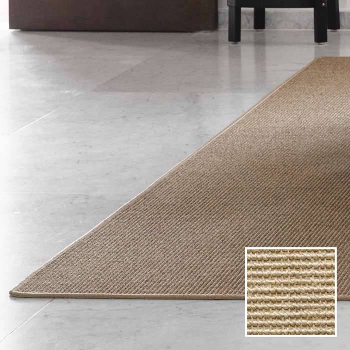 Tæppe 140x200, Sisal Boucle, Lys natur.