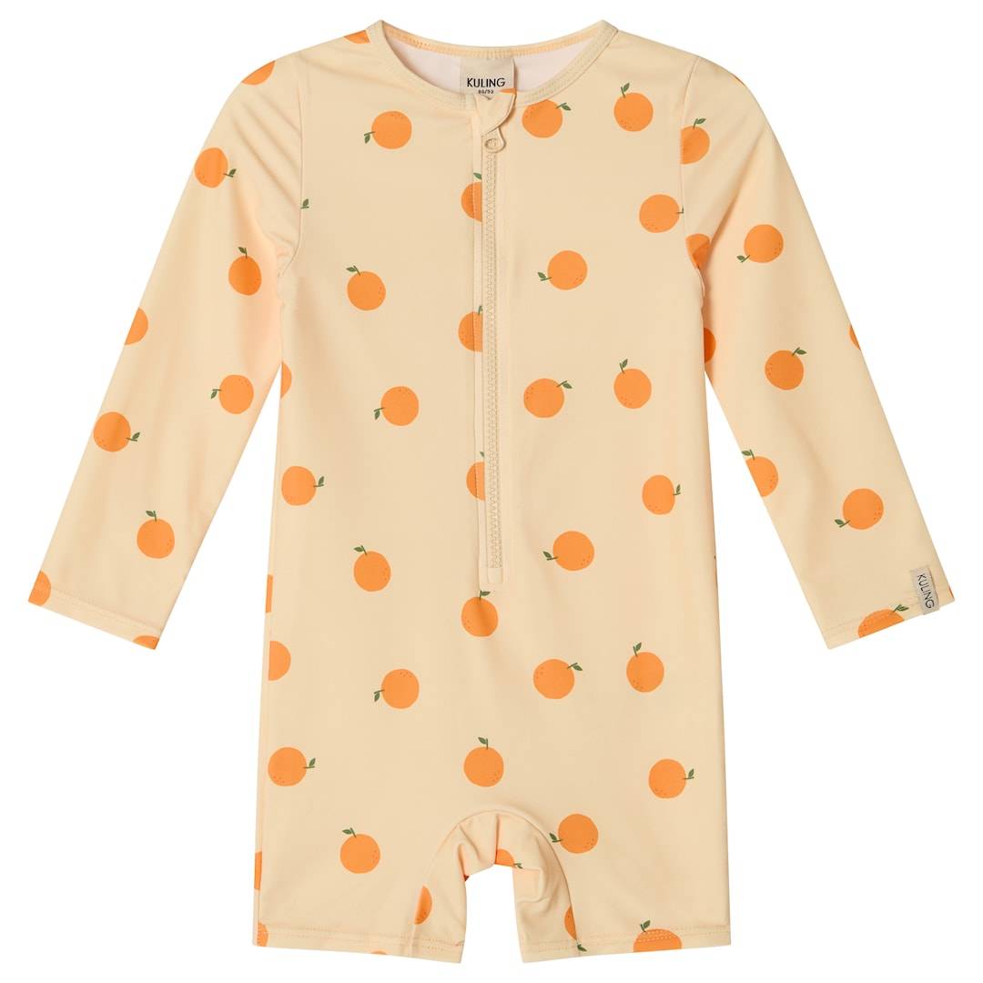 Kuling Paros UV-dräkt Pale Yellow Oranges Pale Yellow Oranges 98/104 cm Gul 98/104 cm Pojkar, Flickor