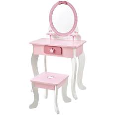 SMINKBORD i rosa, vit
