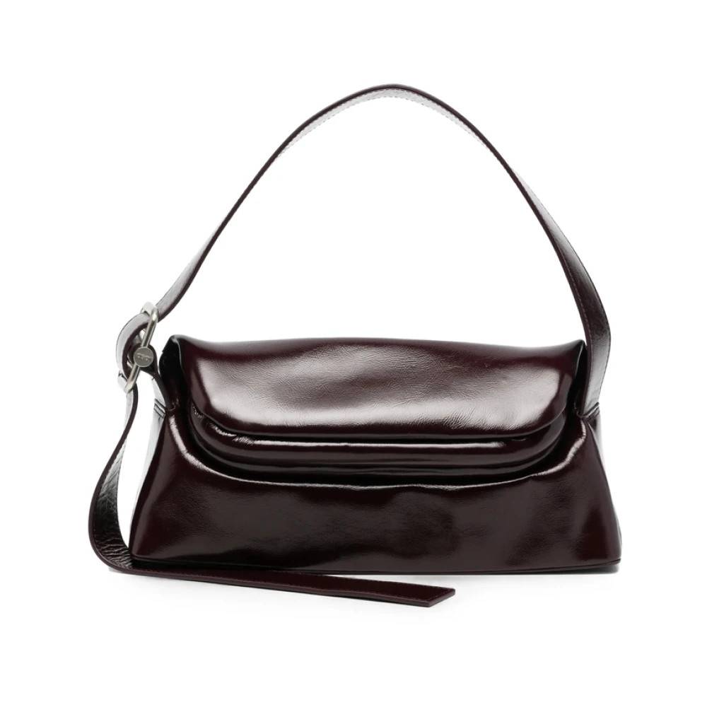 OSOI Foldover Skuldertaske - Tasker - Dame - Rød - ONE SIZE - Uld