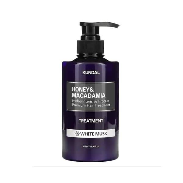 KUNDAL - proteinbehandling Honey & Macadamia White Musk hårvård 500mL