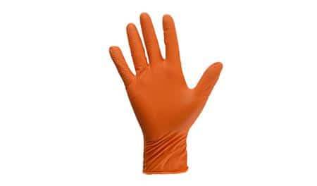 Handske nitril pf orange xxl.
