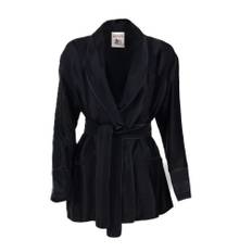 Semicouture, Jacka, Dam, M, Randig enknäppt cadyjacka i svart - black (M)