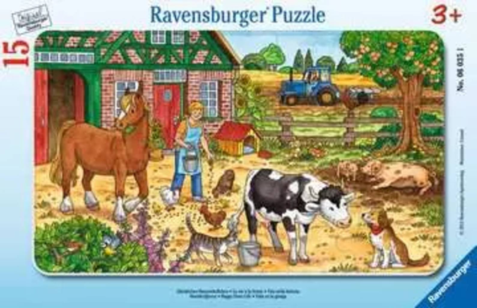 Ravensburger Pussel - Lyckligt Liv på Bondgården, 15 bitar
