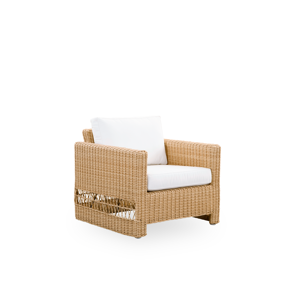 Carrie Exterior Lænestol - Natural | ArtFibre & Aluminium / None / B450 | Tempotest | White