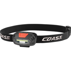 Coast FL13R uppladdningsbar pannlampa med rött & vitt ljus 270 lumen
