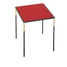 Living Divani - Era Low Table Ø60x35, Glossy Wine Red - Soffbord - David Lopez Quincoces - Röd - Metall/Trä/Syntetiskt