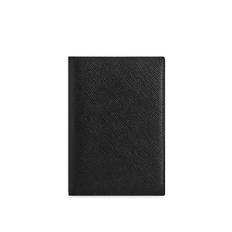 Smythson - Panama Passport Cover - Black - Etuier og kortholdere - Sort