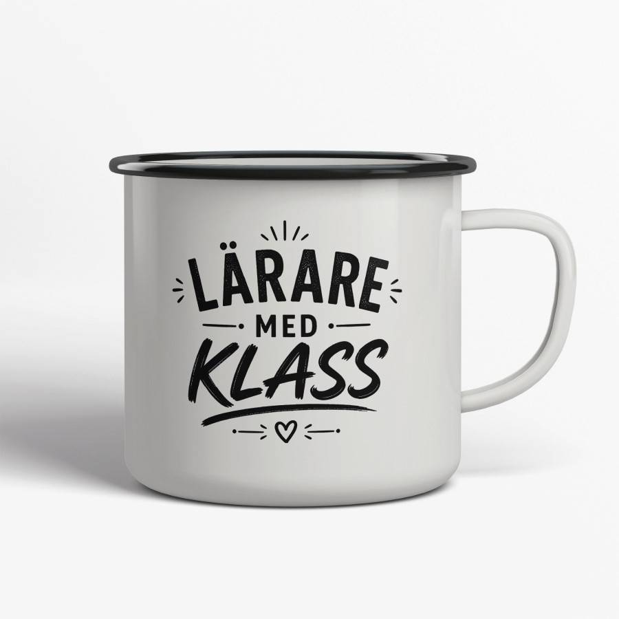 Lärare med Klass Emaljmugg