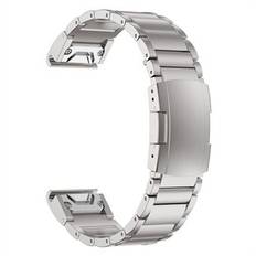 För Garmin Descent G1 / Fenix 7 / 6 Pro / 5 Plus Titanium Steel 3 Beads Smart Watch Band 22 mm Universal Quick Release Ersättningsrem