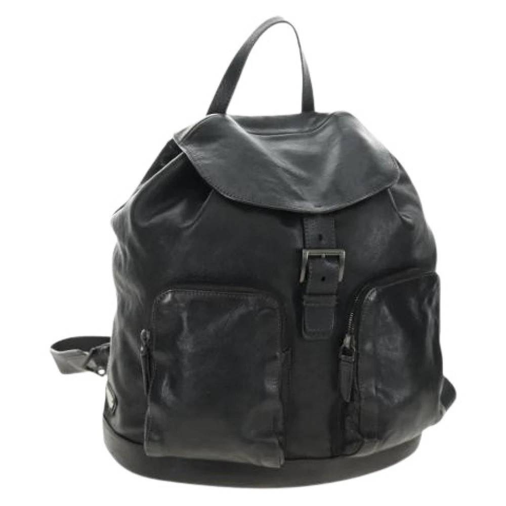 Prada Vintage Pre-owned Vintage Rygsæk - Vintage - Dame - Sort - ONE SIZE - Uld