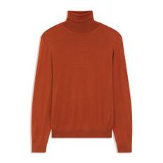 Regular-fit rollneck sweater in merino wool