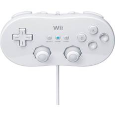 Officiell Wii Classic kontroll – Vit – Begagnat tillbehör till Wii/Wii U