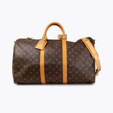 LOUIS VUITTON Keepall Bandouliére 50 Weekend Bag - Brown (51 cm x 32 cm x 26 cm)