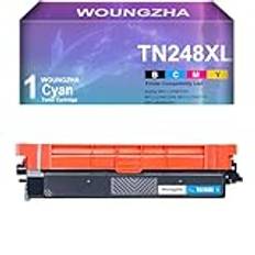 Woungzha TN248XL Tonerkassett för Brother MFC-L3760CDW DCP-L3520CDWE DCP-L3520CDW DCP-L3560CDW MFC-L8390CDW (1 cyan)