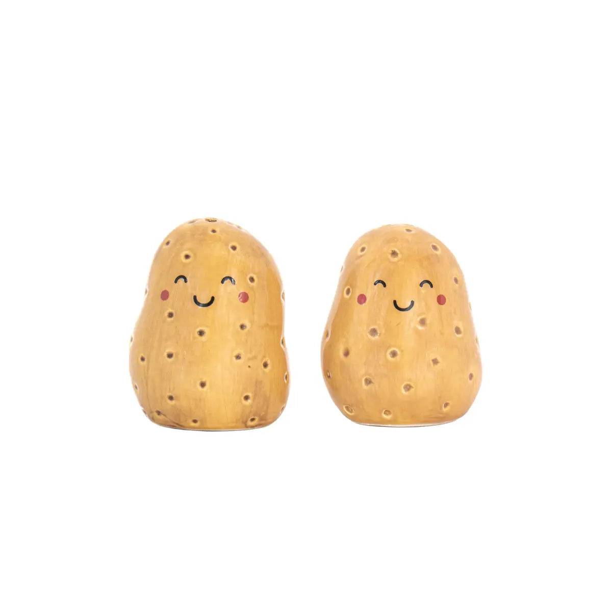 Potato salt and pepper shakers