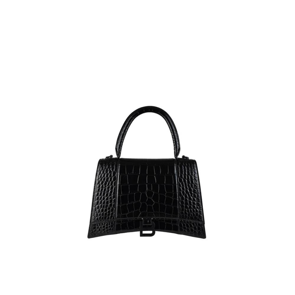 Balenciaga Hourglass Small Handbag - Tasker - Dame - Sort - ONE SIZE - Uld