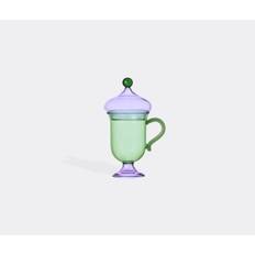 Ichendorf Milano Tea And Coffee - 'Sogni D’Oriente' mug, pink and green in Multicolor borosilicate glass