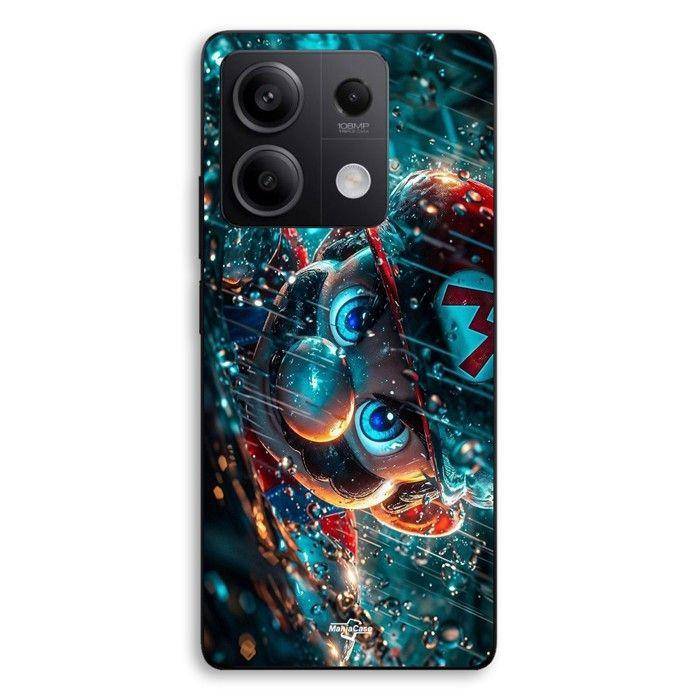 Coque de téléphone - MANIACASE - Xiaomi Redmi Note 13 5G - Silicone TPU - Super Mario (Fan art) - Noir
