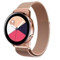 Samsung Galaxy Watch Active Armband Milanese Loop, roséguld