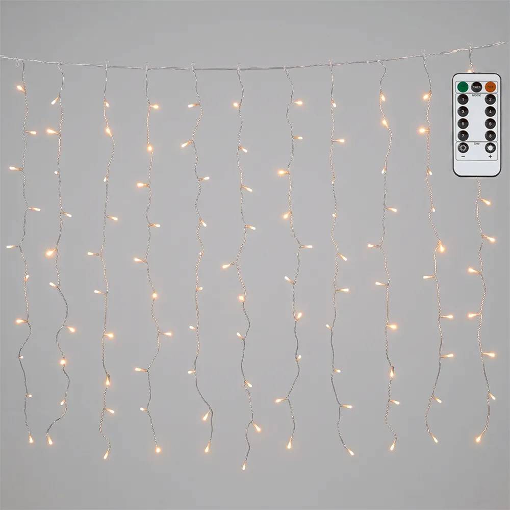 Aigostar Connectable Icicle Flush Flat Warm White Low Voltage Ip44 Indoor & Outdoor 3m + 3x1m 30 Strips Lyskæde