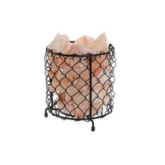 Belysning dekoration DKD Home Decor Salt Svart Orange 15 W 17 x 17 x 17 cm