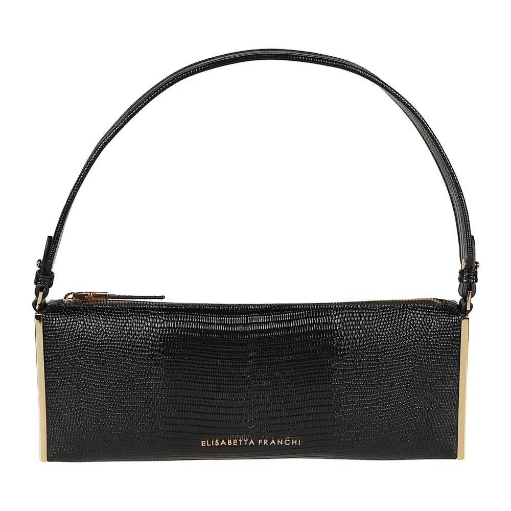 Elisabetta Franchi Bs15A66E2 Skuldertaske - Tasker - Dame - Sort - ONE SIZE - Uld