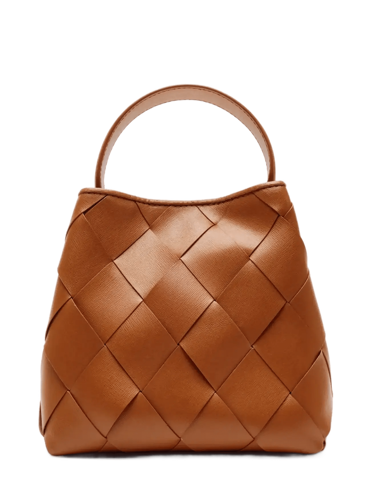 NUNOO Small Chiara Braided Florence Brown W. Gold | Brown | One Size