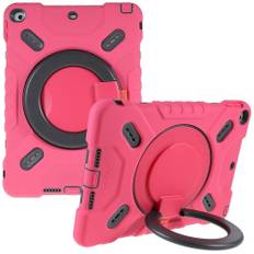 iPad 10.2 (2021/2020/2019) / Air 10.5 (2019) PEPKOO Shockproof 360 grader roterbar cover - Rosa