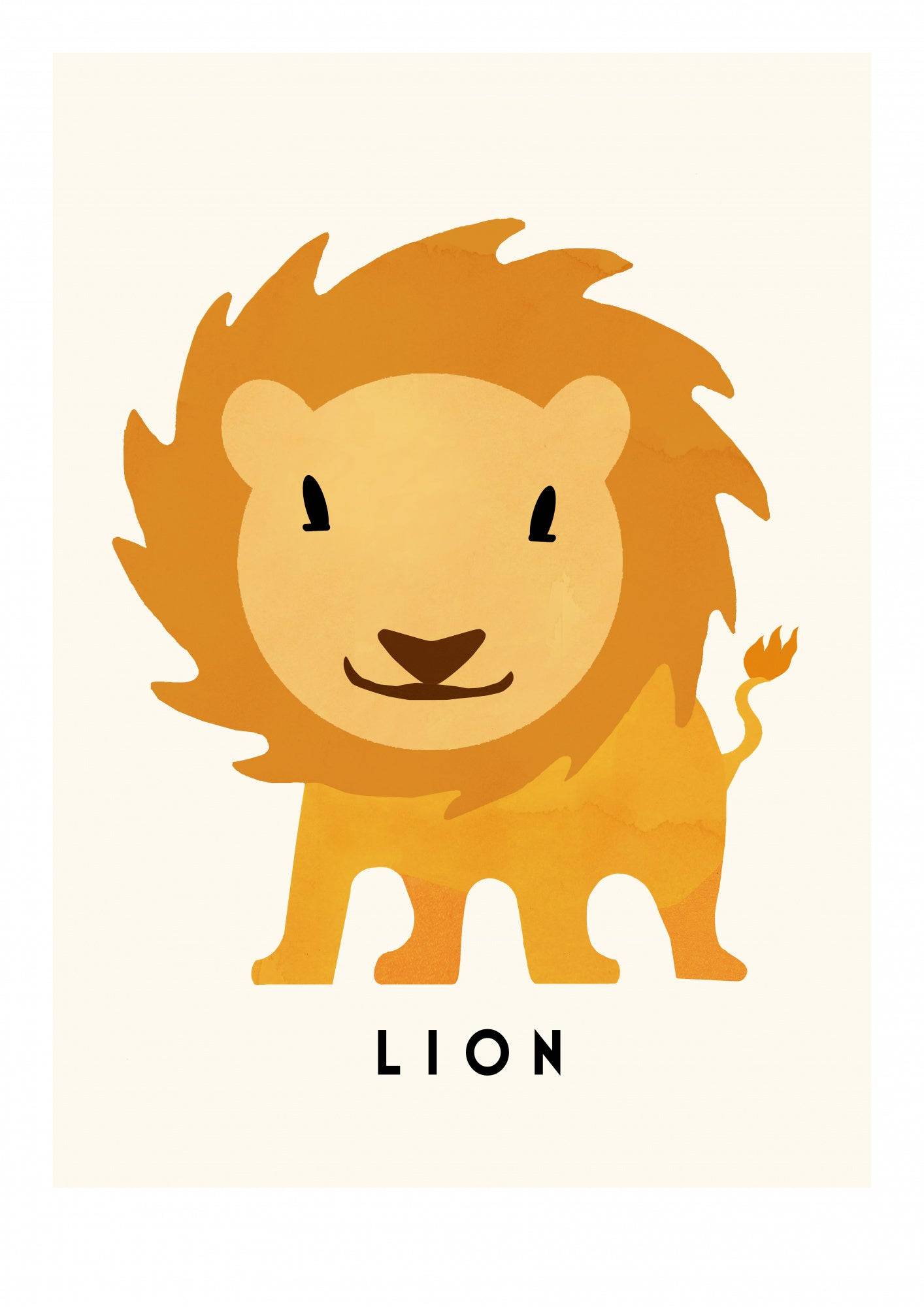 Lion Poster och Canvastavla - Poster / 70x100 cm