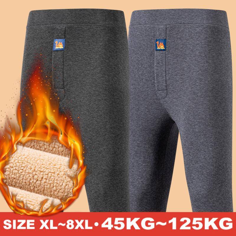 Termounderkläder Herr Vinterkläder Fleece Håll Värmen Byxor Mjuka bekväma Underbyxor Sovkläder Andningsbara Termoleggings cm röd