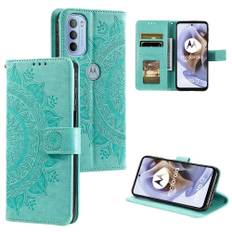 SKALO Moto G31 / G41 Mandala Flip Cover - Turkis